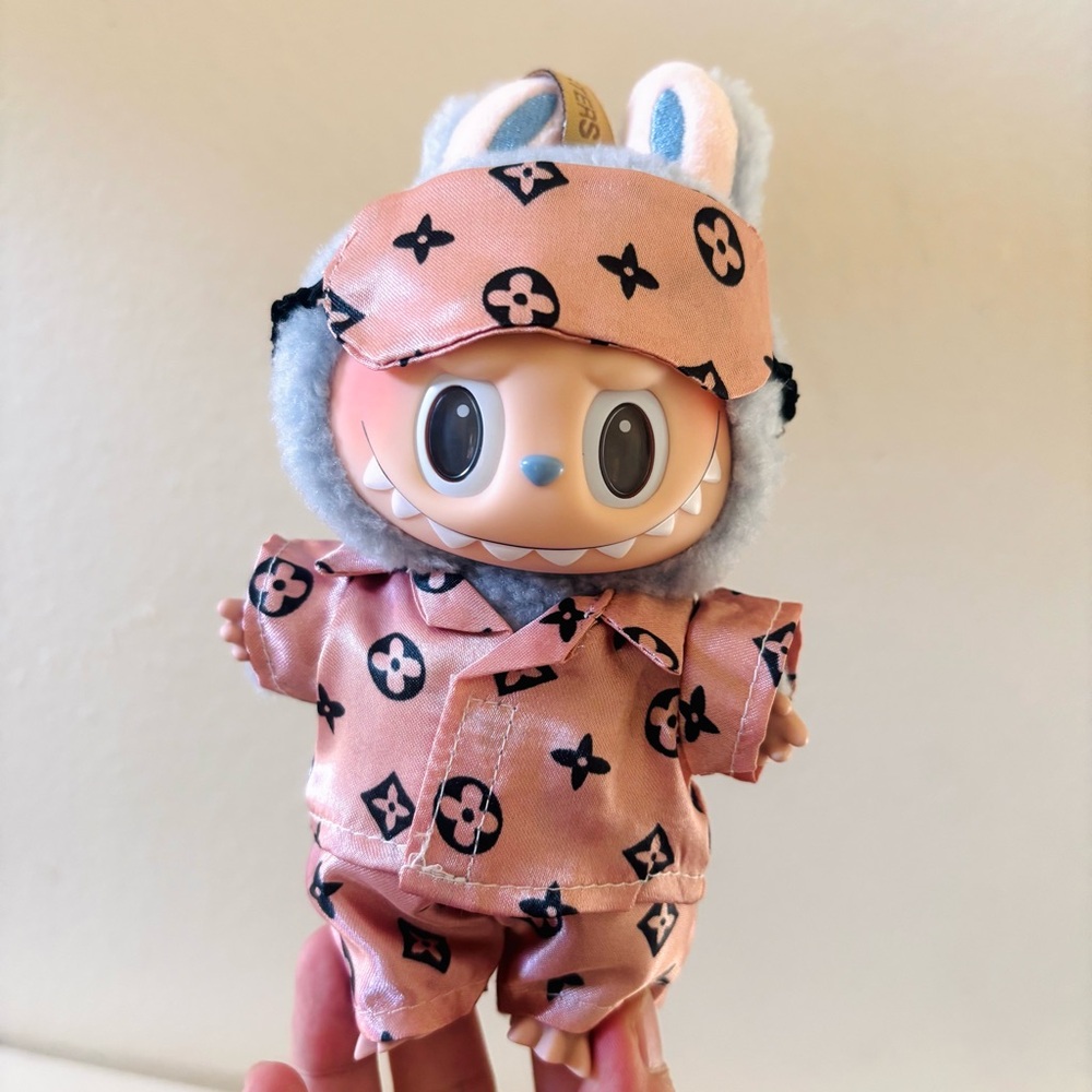 Fashion Pajama Set For Labubu Lafufu (Not including the dolls)
